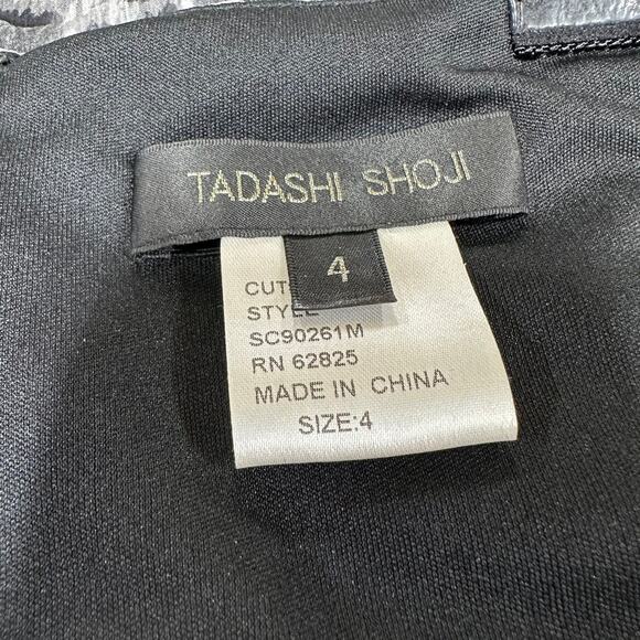 Tadashi Shoji Silk Leopard Print Sweetheart Neck Ruched Sheath Bodycon Size 4 - Picture 3 of 8